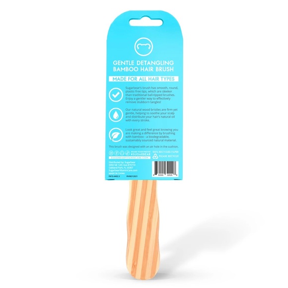 Sugarbear® Hair, Gentle Detangling Bamboo Hair Brush - Picture 3 of 8